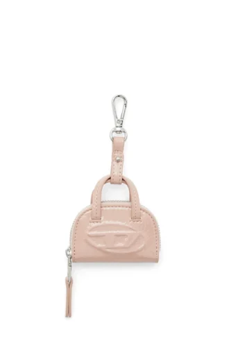 1dr Dome Charms Taschenanhänger aus glänzendem, geknittertem Naplak