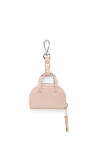 1dr Dome Charms Taschenanhänger aus glänzendem, geknittertem Naplak