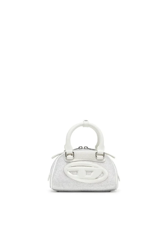 1dr Dome Crossbody 1DR Dome-Mini-Bowlingtasche aus Lurex-Stoff
