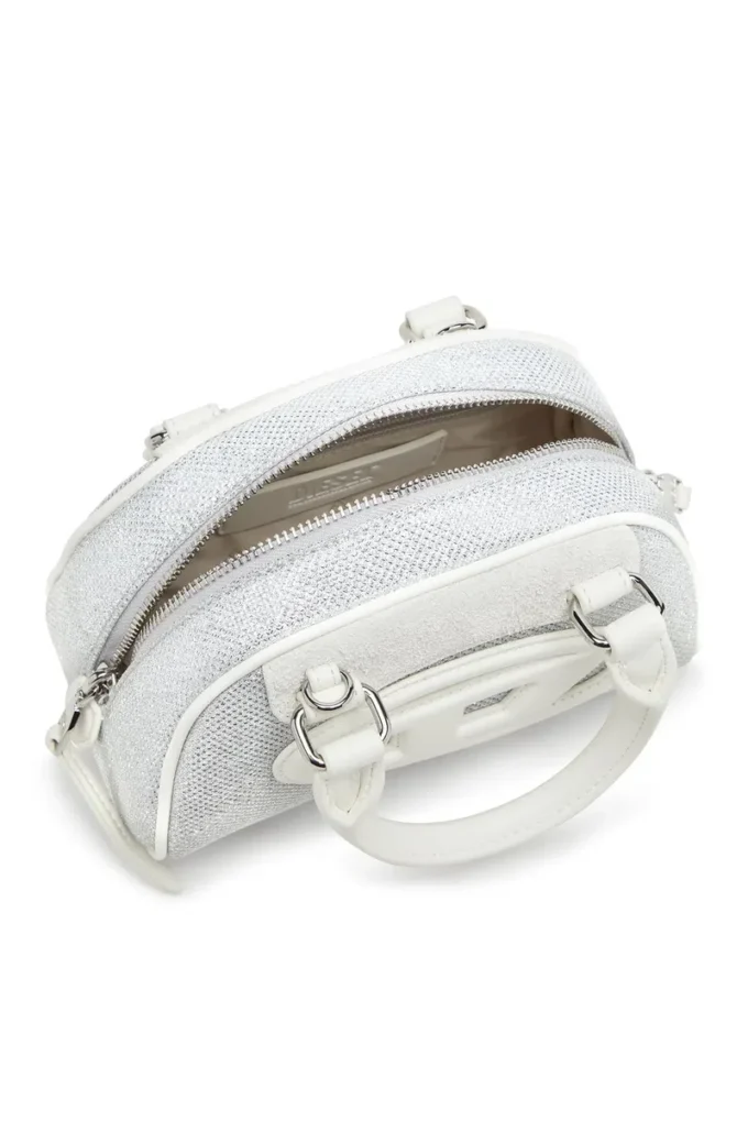 1dr Dome Crossbody 1DR Dome-Mini-Bowlingtasche aus Lurex-Stoff