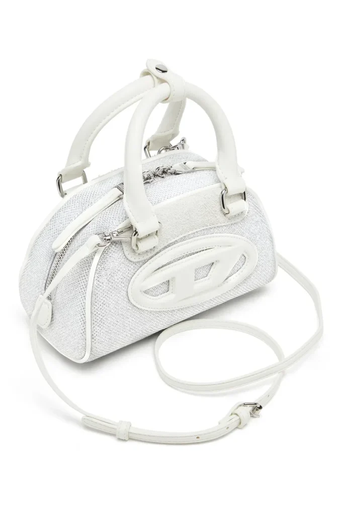 1dr Dome Crossbody 1DR Dome-Mini-Bowlingtasche aus Lurex-Stoff