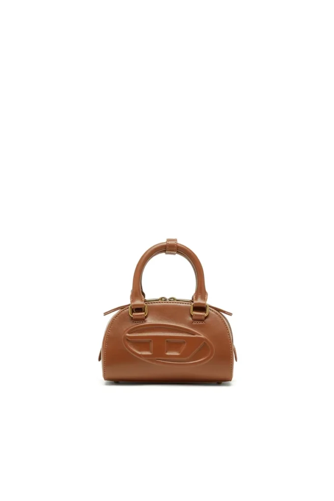 1dr Dome Crossbody 1DR Dome-Mini-Bowlingtasche aus Pull-up-Leder 1dr Dome Crossbody 1DR Dome-Mini-Bowlingtasche aus Pull-up-Leder