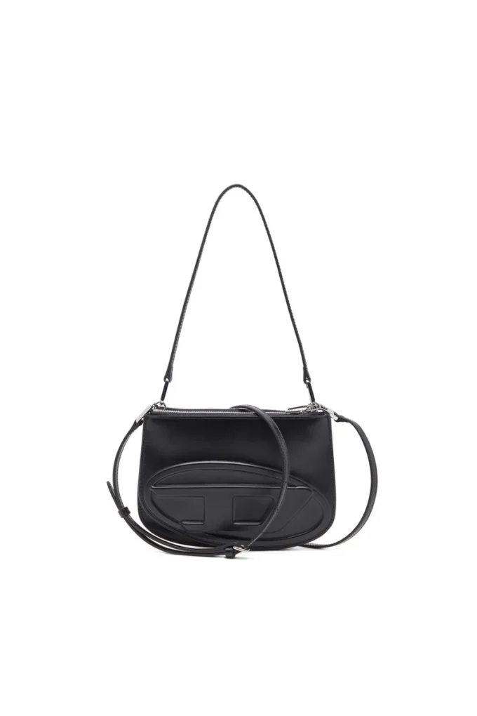 1dr twin 1DR Twin-Double-Pouch-Umhängetasche aus bedrucktem Leder