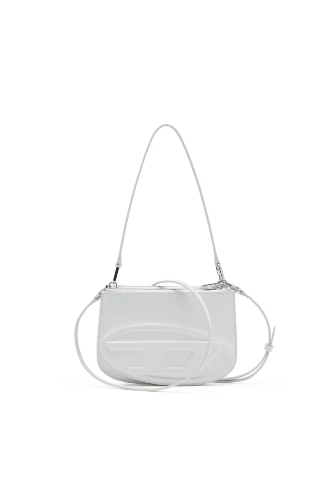 1dr twin 1DR Twin-Double-Pouch-Umhängetasche aus bedrucktem Leder