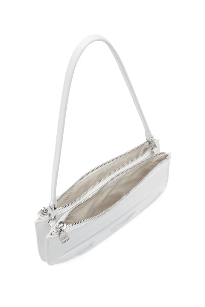 1dr twin 1DR Twin-Double-Pouch-Umhängetasche aus bedrucktem Leder