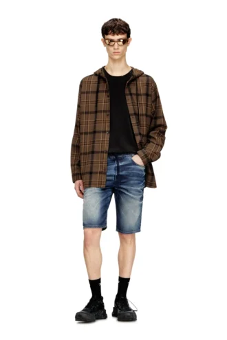 2033 d-krooley-short jogg Slim Fit Shorts aus behandeltem JoggJeans