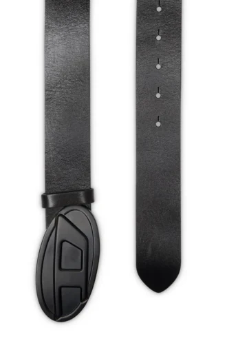 b-1dr 2.0 4 cm Ledergürtel mit ovaler D-Plakette