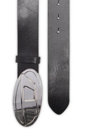 b-1dr 2.0 4 cm Ledergürtel mit ovaler D-Plakette