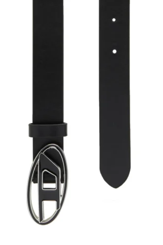 b-1dr 25 2,4 cm breiter Ledergürtel mit emaillierter Schnalle