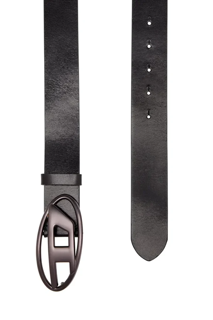 b-1dr 3,9 cm Ledergürtel mit metallischer ovaler D-Schnalle