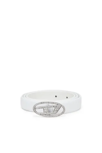 b-1dr strass 20 1,9 cm schmaler Ledergürtel mit Kristallschnalle