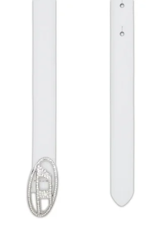 b-1dr strass 20 1,9 cm schmaler Ledergürtel mit Kristallschnalle