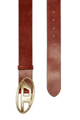b-1dr w 4 cm Ledergürtel mit ovaler D-Schnalle