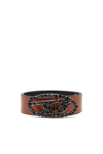 b-1dr w-crown 4 cm Pull-up-Ledergürtel mit Schmuck-Schnalle
