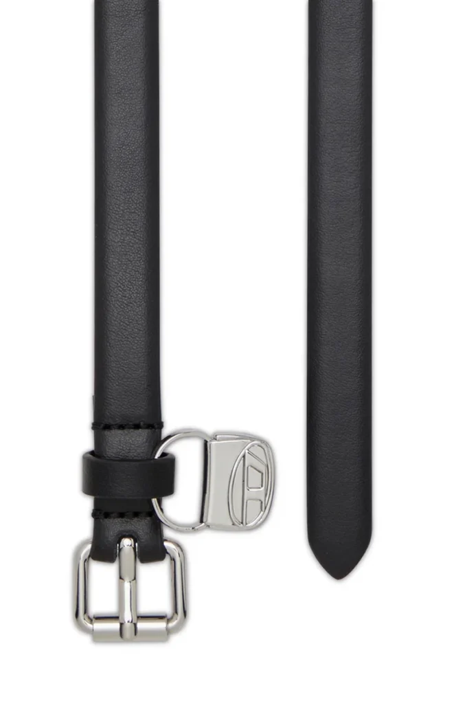 b-charm hip 1,4 cm schmaler Ledergürtel mit 1DR-Taschenanhänger