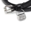b-charm hip 1,4 cm schmaler Ledergürtel mit 1DR-Taschenanhänger