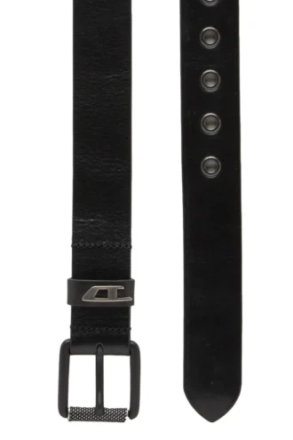 b-dave ii 3,5 cm breiter Glanzleder-Gürtel mit Logo-Schlaufe