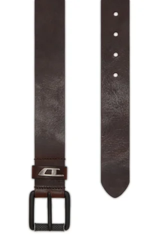 b-dave ii 3,5 cm breiter Glanzleder-Gürtel mit Logo-Schlaufe
