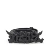 b-graffiti 3,5 cm breiter Pull-up-Ledergürtel mit Graffiti-Schnalle