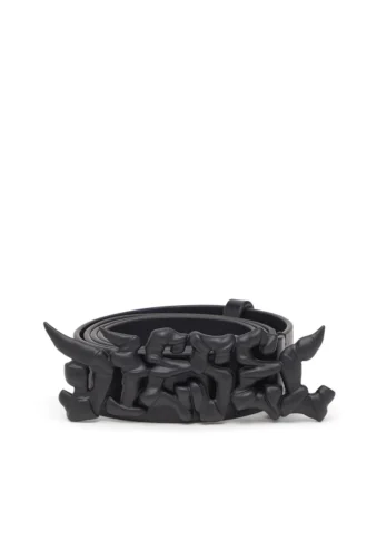 b-graffiti 3,5 cm breiter Pull-up-Ledergürtel mit Graffiti-Schnalle