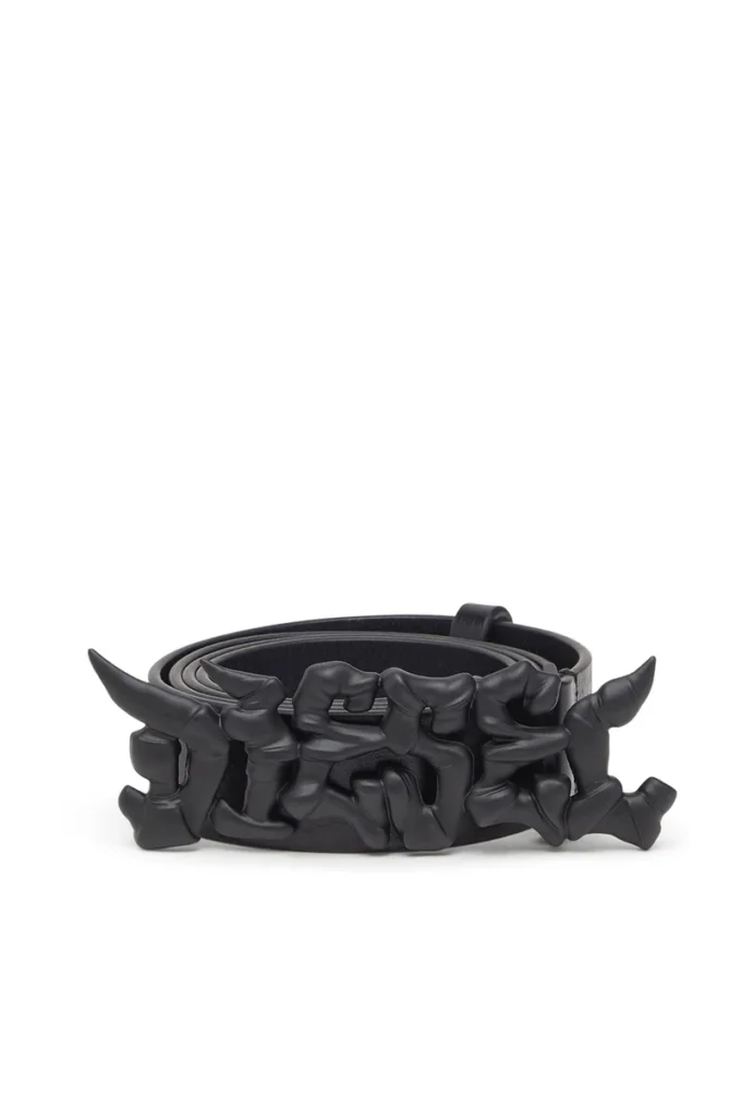 b-graffiti 3,5 cm breiter Pull-up-Ledergürtel mit Graffiti-Schnalle