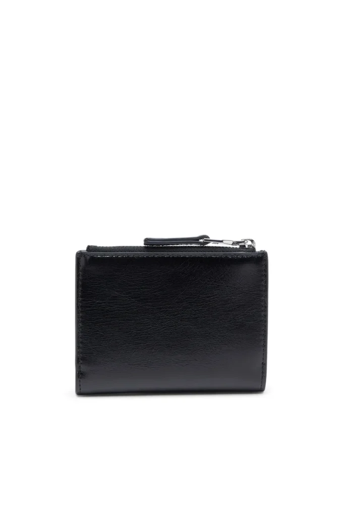 bi-fold zip ii Lederbrieftasche mit geprägtem Kettenmotiv