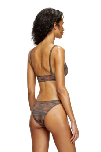 bunchy-utlt Bikini-Höschen mit Camouflage-Muster und ausgeschnittenem Logo