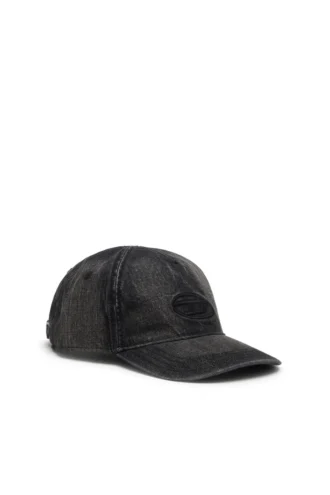c-enic Denim-Kappe mit ausgefransten Details und gesticktem Logo