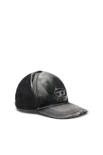 c-seymon-black Baseballkappe aus Destroyed-Denim