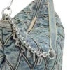 charm-d hobo Charm-D-Large Hobo aus gestepptem Denim mit Argyle-Muster