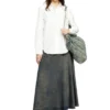 charm-d hobo Charm-D-Large Hobo aus gestepptem Denim mit Argyle-Muster