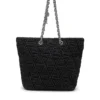 charm-d shopper m Charm-D-Tote-Tasche aus gestepptem Denim