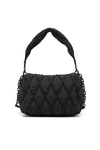 charm-d shoulder m Charm-D M-Umhängetasche aus gestepptem Nylon