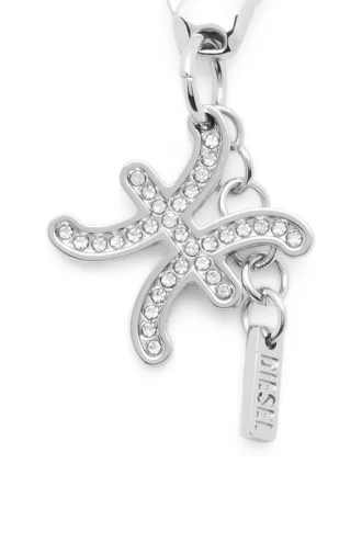 Charm Fische Metall-Charm „Fische” mit Strasssteinen