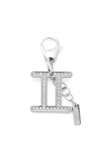 Charm Gemini Metall-Charm „Gemini” mit Strasssteinen