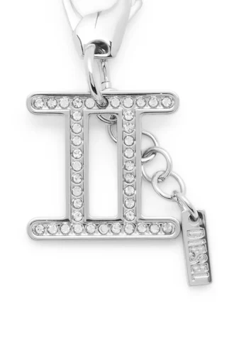 Charm Gemini Metall-Charm „Gemini” mit Strasssteinen