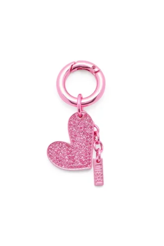 Charm-Herz Metall-Herz-Charm mit Strasssteinen