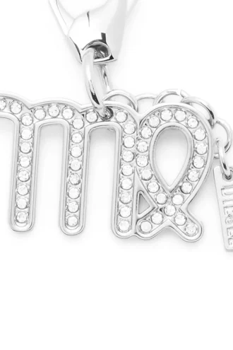 Charm Jungfrau Metall-Charm Jungfrau mit Strasssteinen