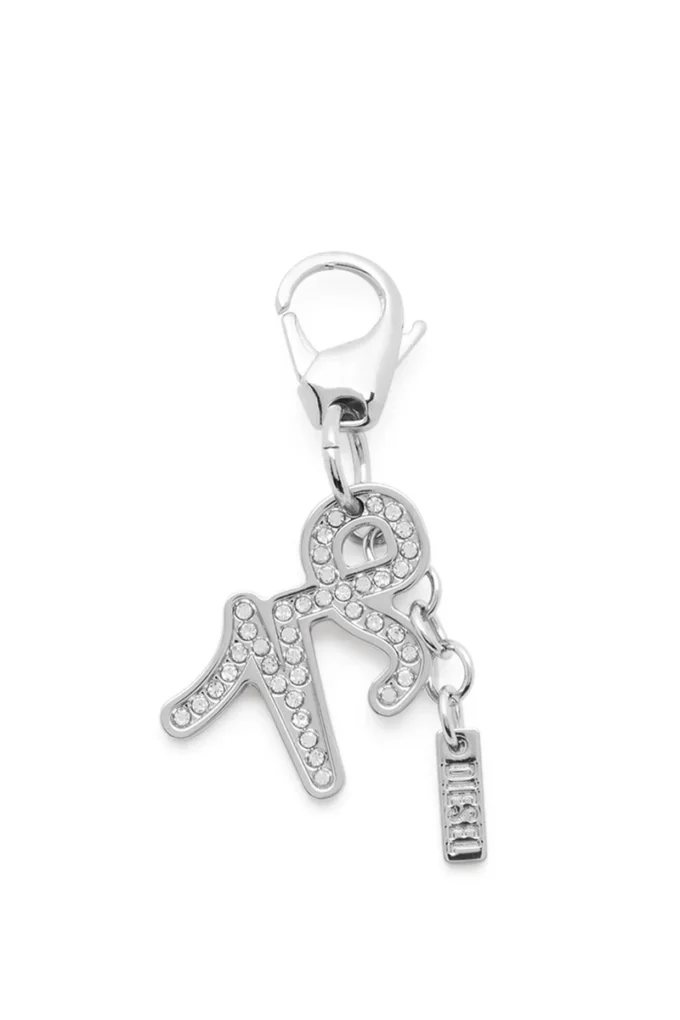 Charm Steinbock Metall-Charm Steinbock mit Strasssteinen