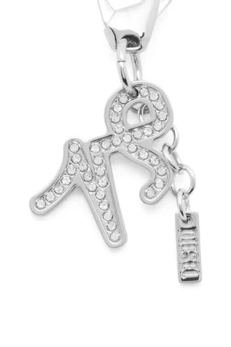 Charm Steinbock Metall-Charm Steinbock mit Strasssteinen