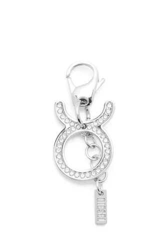 Charm Stier Metall-Charm Stier mit Strasssteinen