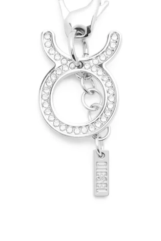 Charm Stier Metall-Charm Stier mit Strasssteinen
