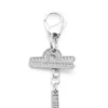 Charm Waage Metall-Charm Waage mit Strasssteinen