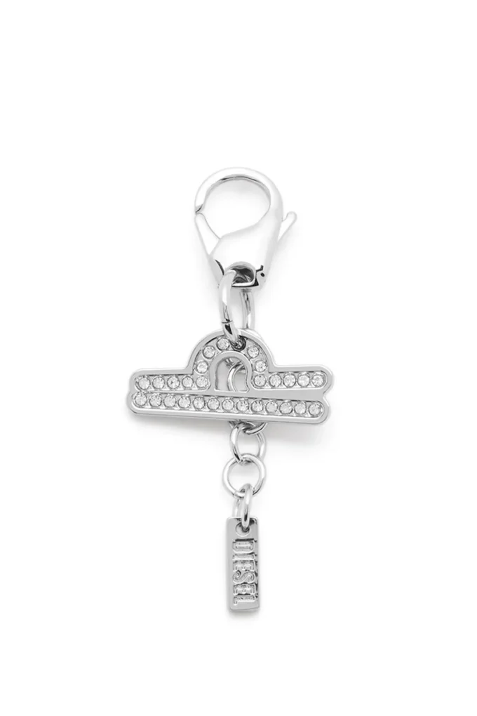 Charm Waage Metall-Charm Waage mit Strasssteinen
