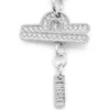 Charm Waage Metall-Charm Waage mit Strasssteinen
