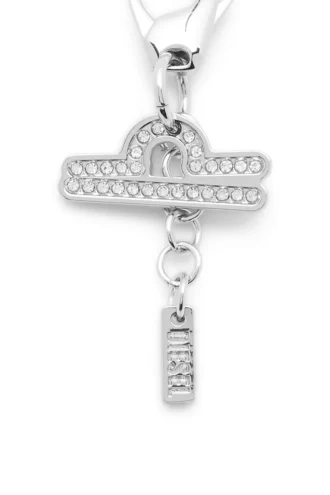 Charm Waage Metall-Charm Waage mit Strasssteinen