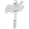 Charm Wassermann Metall-Charm Wassermann mit Strasssteinen