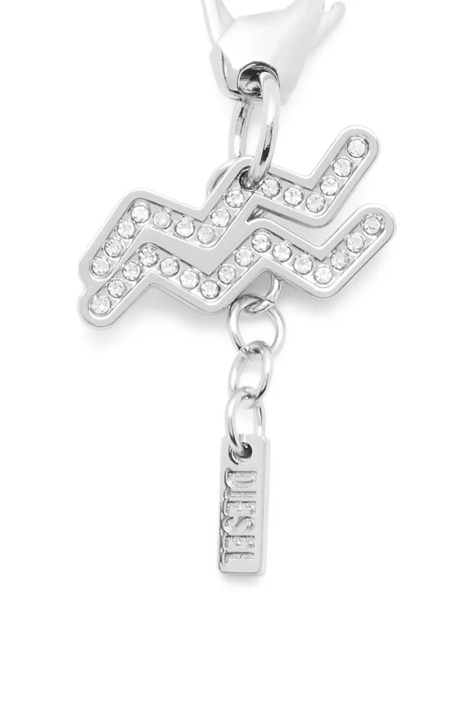 Charm Wassermann Metall-Charm Wassermann mit Strasssteinen