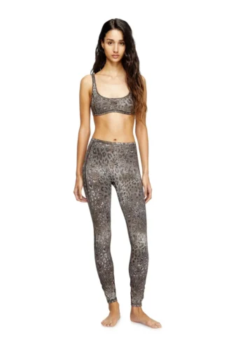 chelsea-utlt Sport-BH aus Nylon mit Leopardenmuster