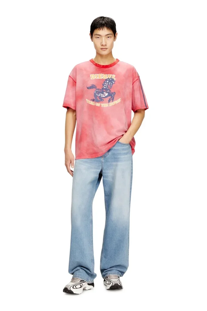 cl-t-boxt-horse Baumwoll-T-Shirt mit Pferde-Grafikprint cl-t-boxt-horse Baumwoll-T-Shirt mit Pferde-Grafikprint
